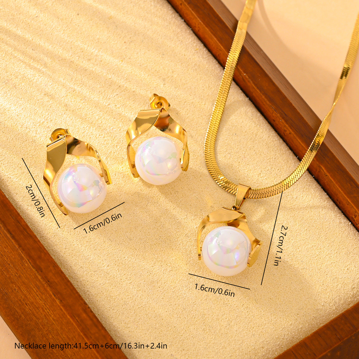Pearl Earring Set