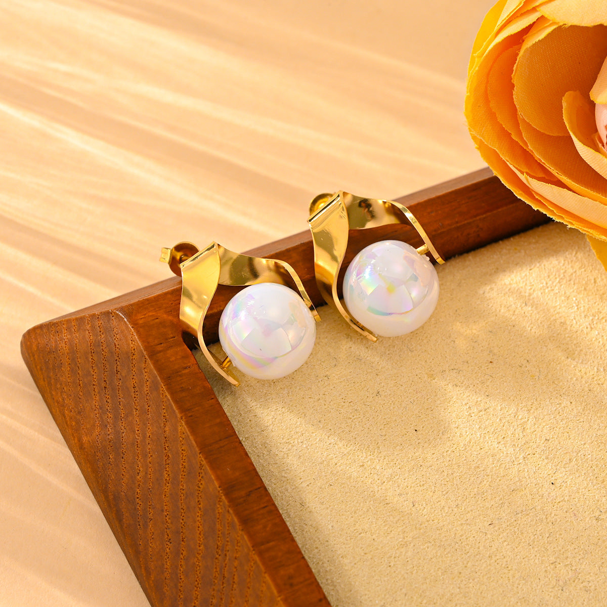 Pearl Earring Set