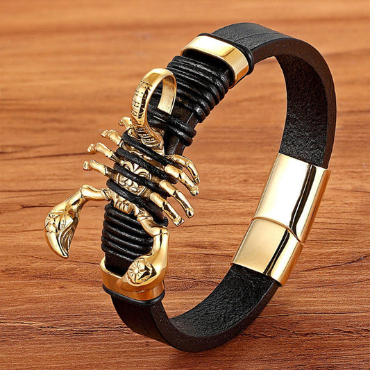 Designer Leather Woven Bracelet