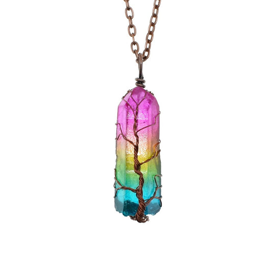 Rainbow Pendant Necklace